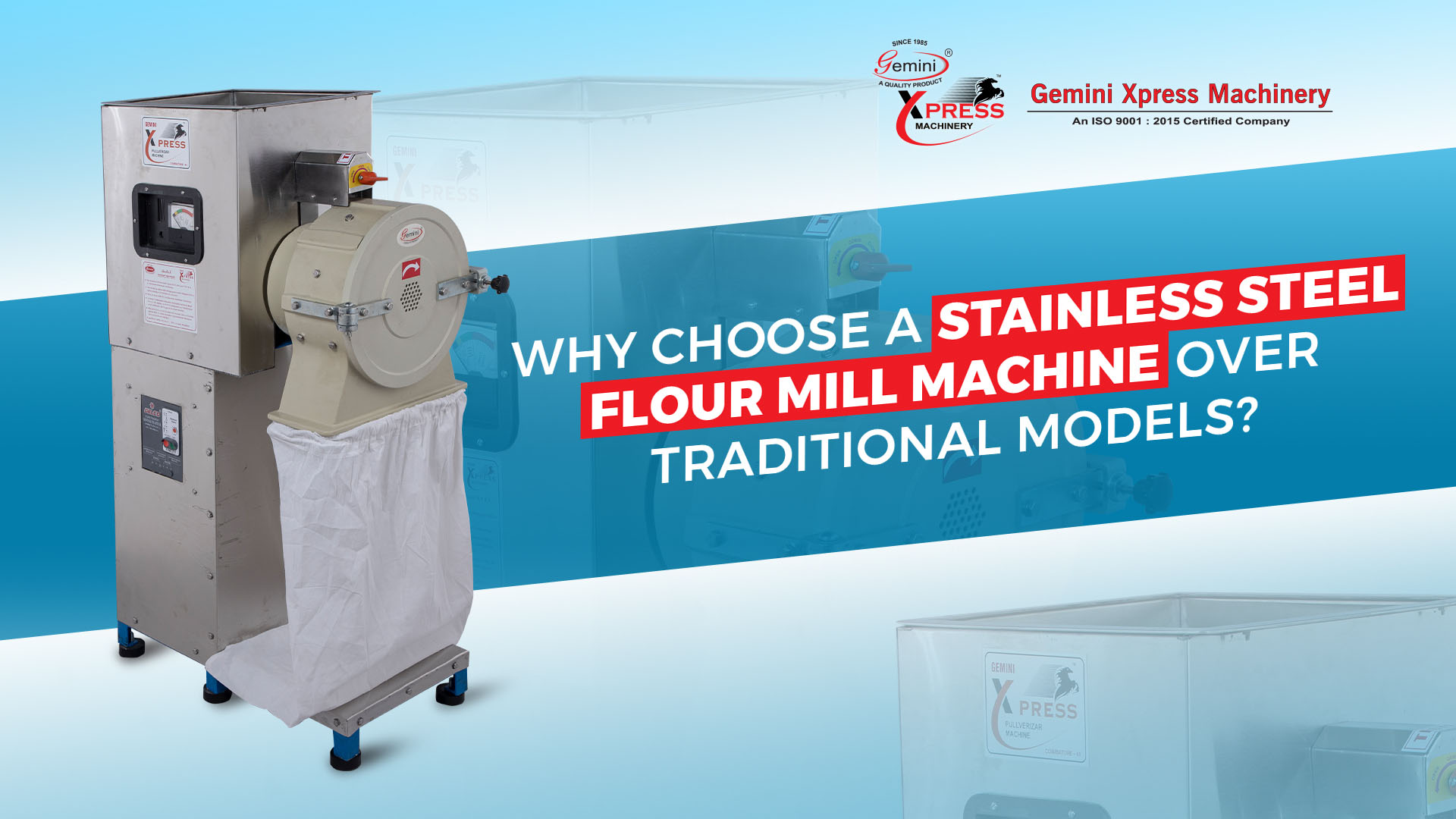 Stainless Steel Flour Mill Machine | gemini xpress machinery