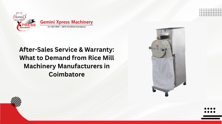 Rice Mill Machinery Manufacturers in Coimbatore